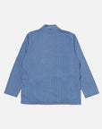 universal works kyoto work jacket washed indigo herringbone denim