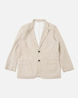 universal works boston blazer kennedy stripe brown