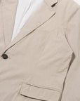 universal works boston blazer kennedy stripe brown