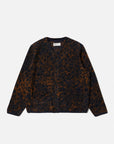 universal works cardigan night leopard