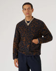 universal works cardigan night leopard