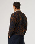 universal works cardigan night leopard
