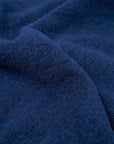 universal works cardigan wool fleece indigo