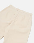 universal works duke pant ecru recycled cotton
