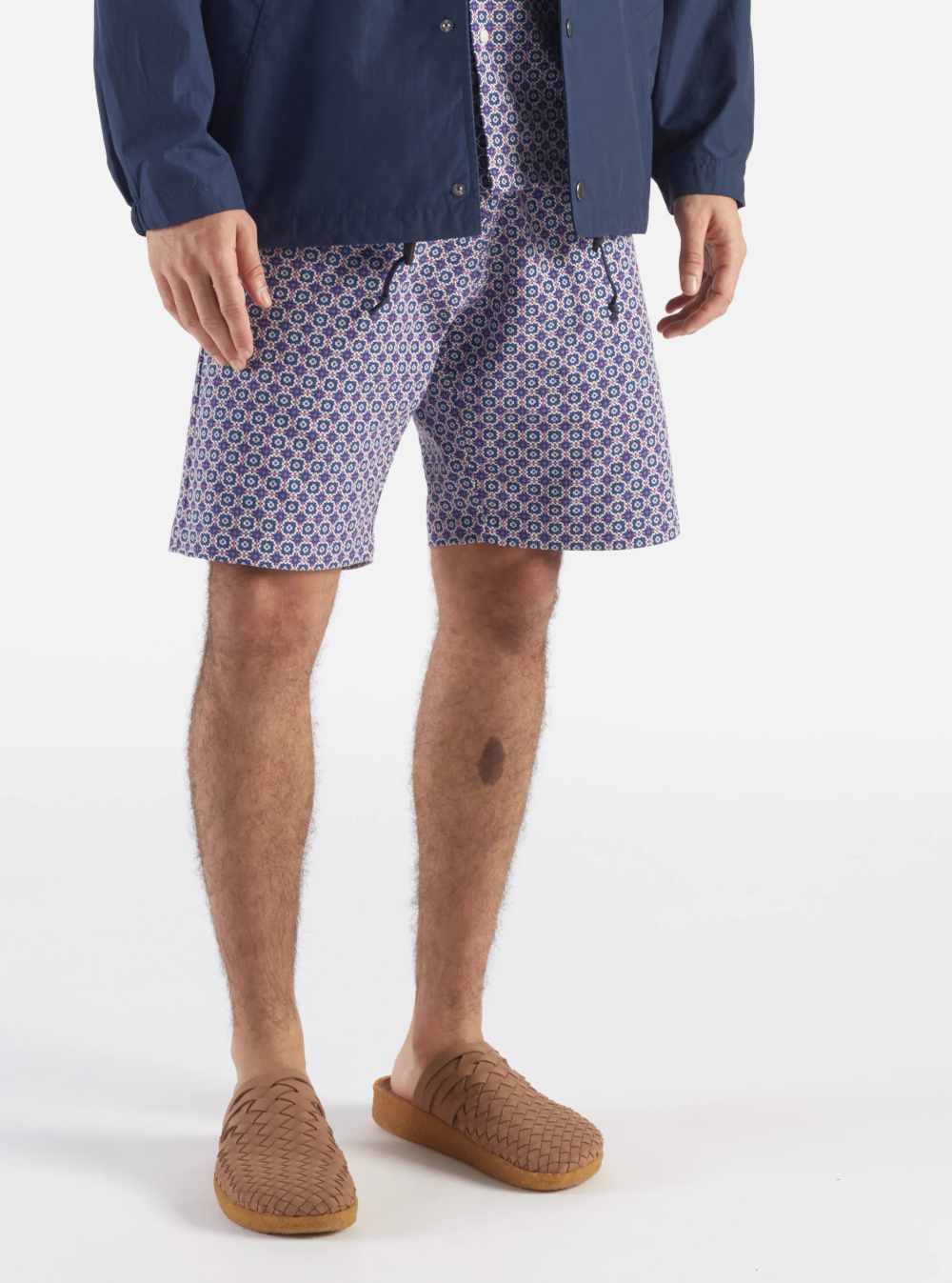 universal works lumber short navy tile 1 cotton navy (LAST SIZE 28