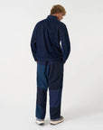 universal works oxford pant patchwork twill navy