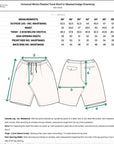 universal works pleated track short washed indigo chambray
