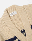 universal works sand chunky knit stripe langdale cardigan (LAST SIZE MEDIUM)