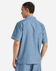 universal works summer overshirt washed indigo chambray