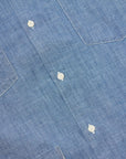 universal works summer overshirt washed indigo chambray