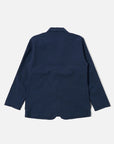 universal works two button jacket navy derby stripe