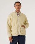 universal works zip liner jacket galaxy fleece ecru