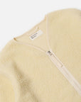 universal works zip liner jacket galaxy fleece ecru