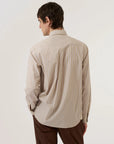 universal works lazy day shirt sand urban stripe