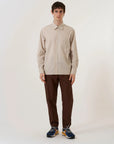 universal works lazy day shirt sand urban stripe