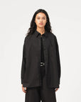 girls of dust supernova shirt silky poplin black