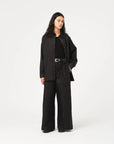 girls of dust supernova shirt silky poplin black