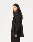 girls of dust supernova shirt silky poplin black