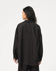 girls of dust supernova shirt silky poplin black