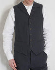 hansen william lapel waistcoat grey pin (LAST SIZE MEDIUM)