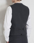 hansen william lapel waistcoat grey pin (LAST SIZE MEDIUM)