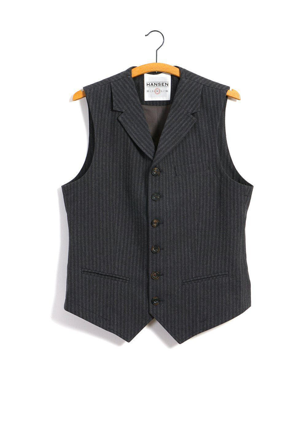 hansen william lapel waistcoat grey pin (LAST SIZE MEDIUM) – www