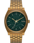 nixon time teller palm green brass