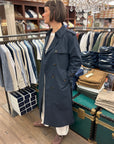limpermeabile nelson donna trenchcoat new gab navy