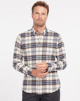 barbour portdown tailored shirt ecru (LAST SIZE XXXL)