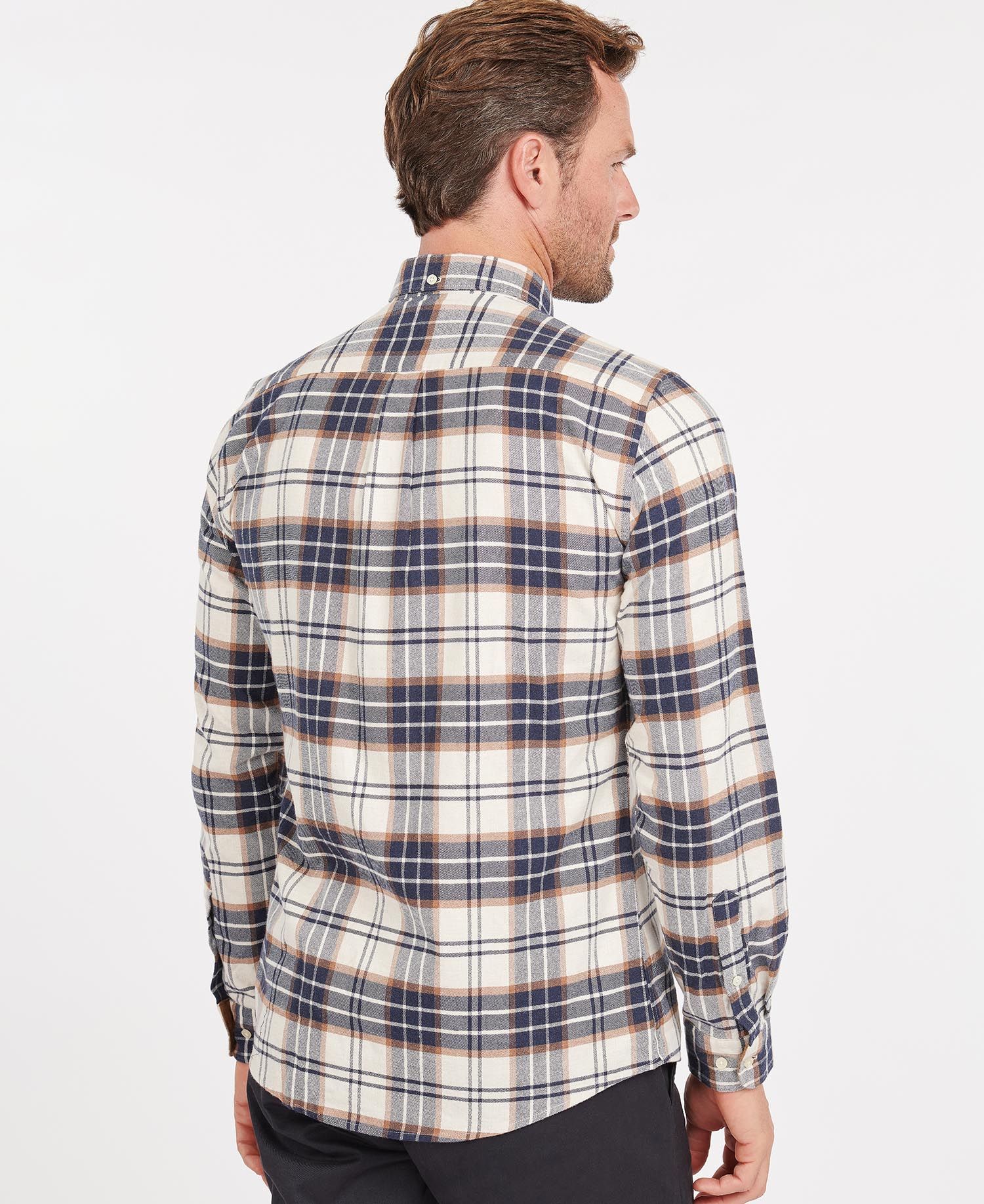 barbour dress shirts Barbour Men's Tainsbury Tailored Fit Button-Down Shirt - Purple