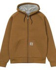 carhartt wip car lux hooded jacket hamilton brown (LAST SIZE XSMALL)