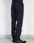 hansen finn side buckle regular trousers blue pin (LAST SIZE LARGE)