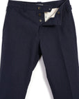 hansen finn side buckle regular trousers blue pin (LAST SIZE LARGE)