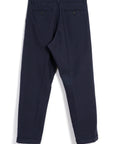 hansen sune pleated wide cut trousers blue pin (LAST SIZE MEDIUM)