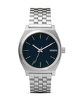 nixon time teller midnight blue volt green