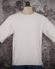 fleurs de bagne heavyweight short sleeve t-shirt ecru 290g