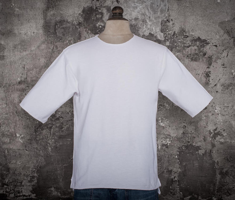 fleurs de bagne heavyweight short sleeve t-shirt white 290g