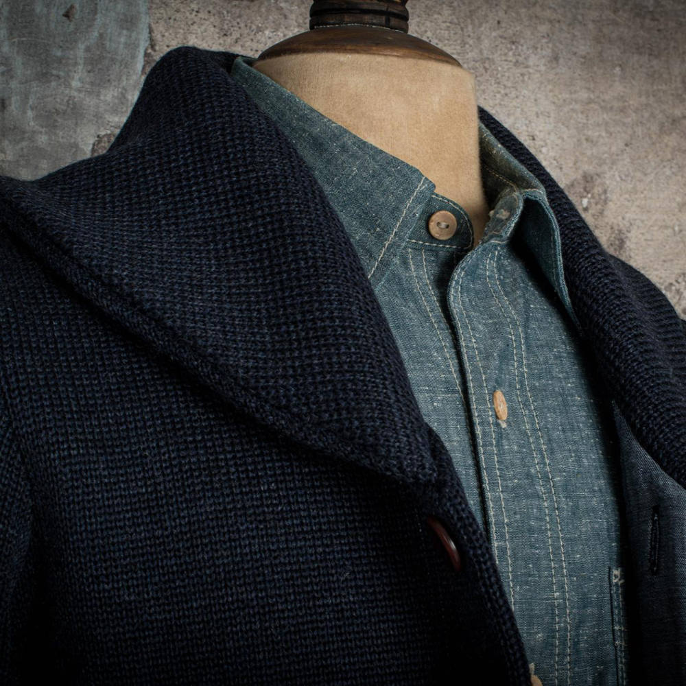 fleurs de bagne le cardigan lenfant du malheur navy