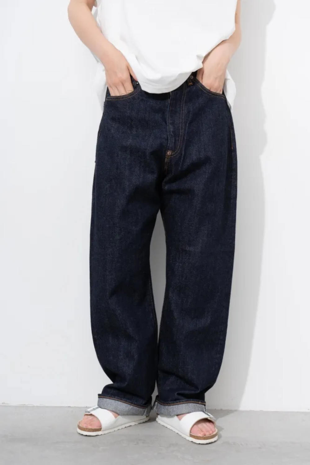 ordinary fits 119 type wide denim one wash