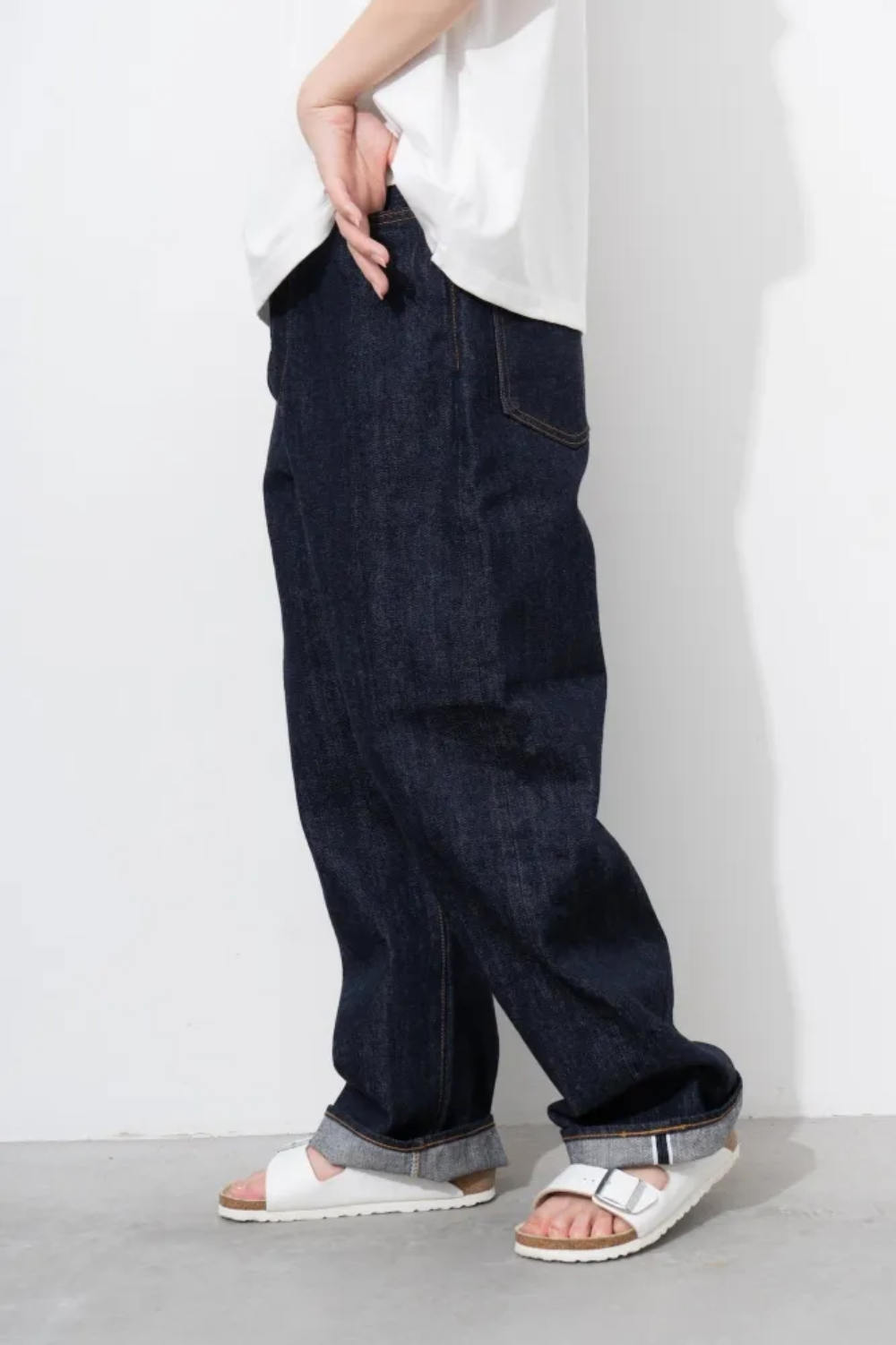ordinary fits 119 type wide denim one wash