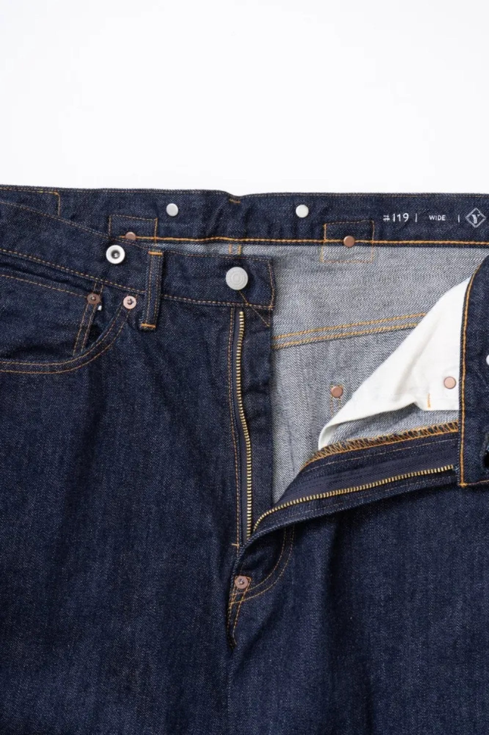 ordinary fits 119 type wide denim one wash – www.sublime.bz