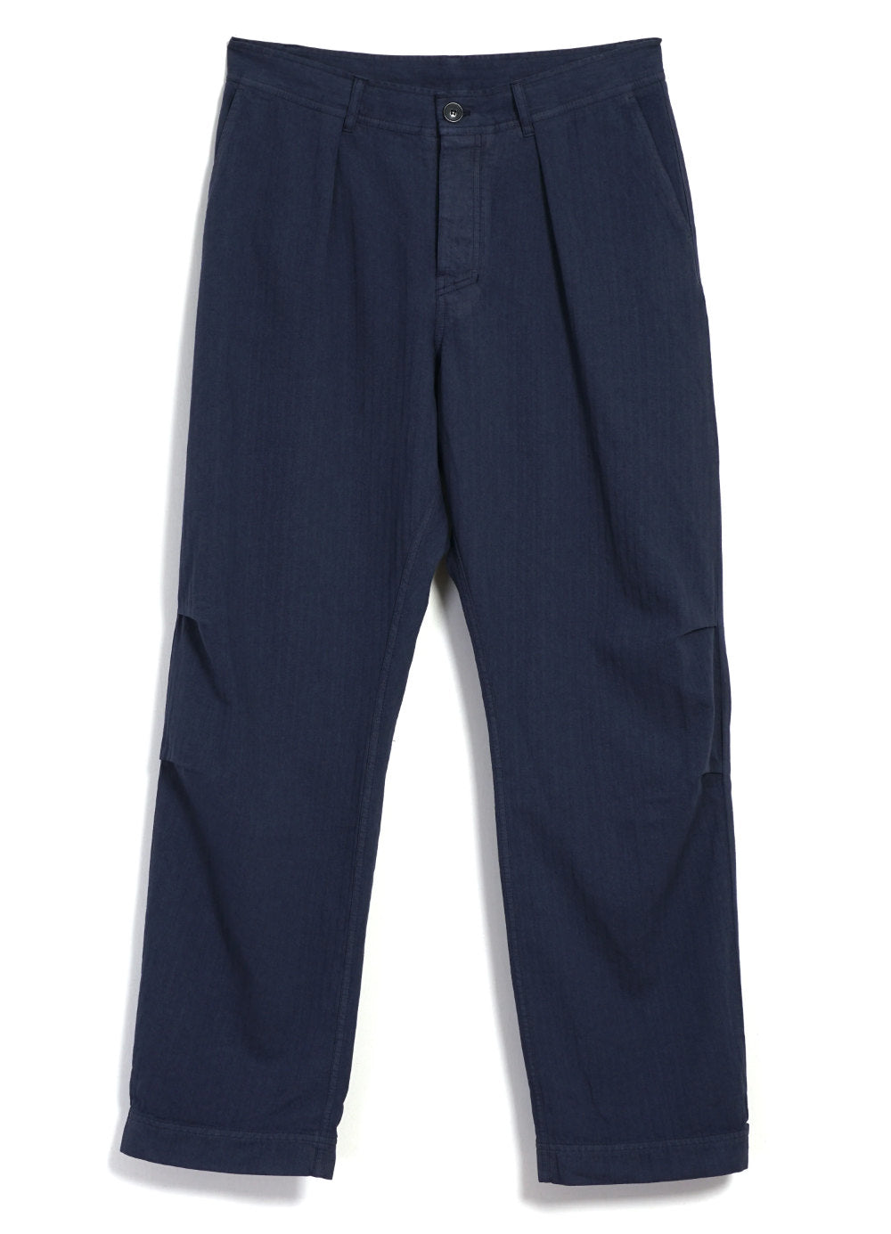 hansen karlo wide cut utility trousers blue