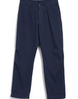 hansen karlo wide cut utility trousers blue