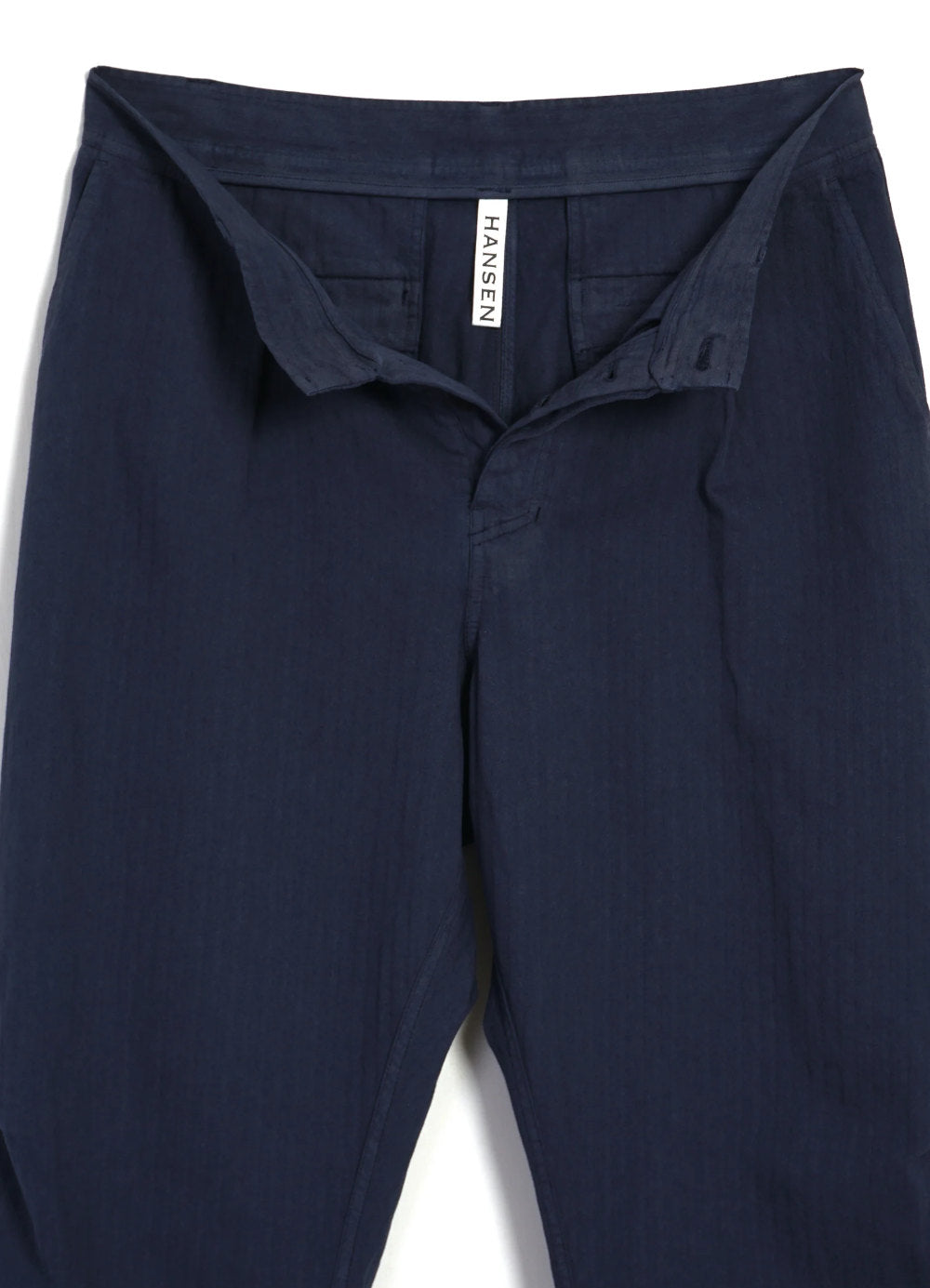 hansen karlo wide cut utility trousers blue