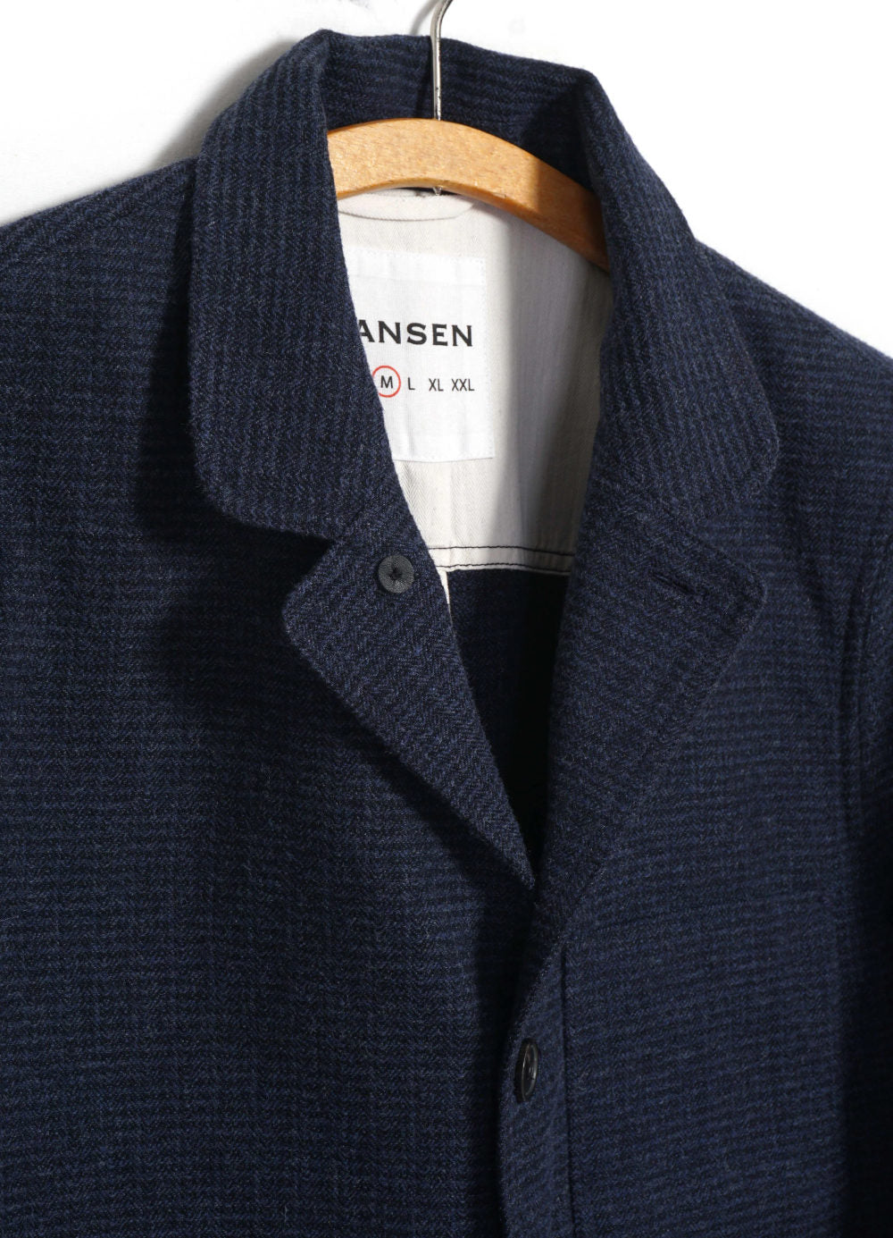hansen josef easy four button blazer broken blue