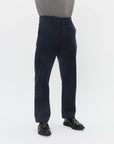 hansen ken casual trousers broken blue