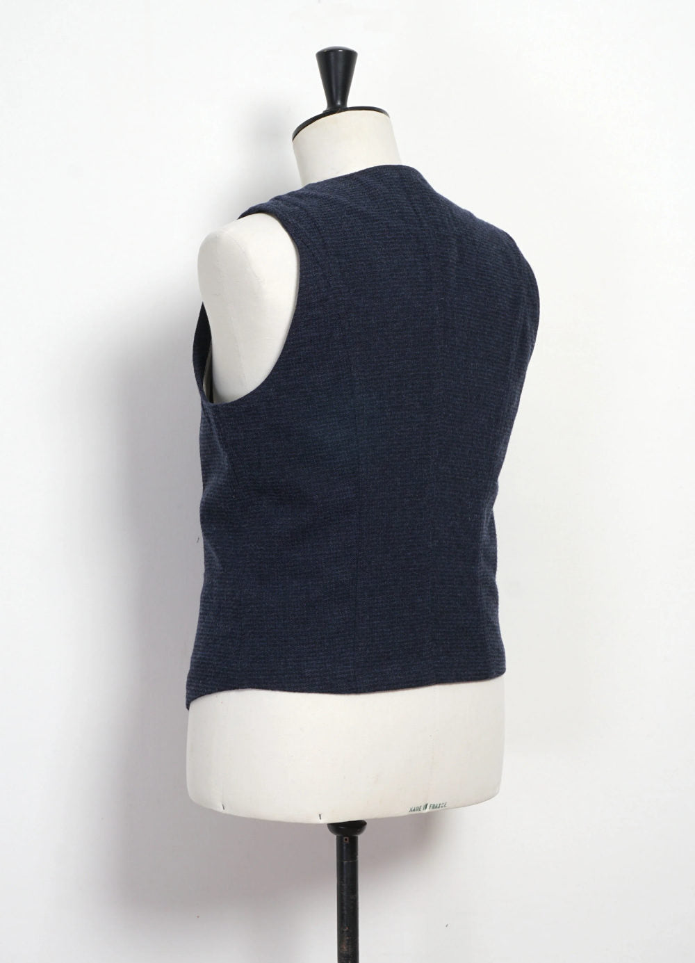 hansen knud casual waistcoat broken blue
