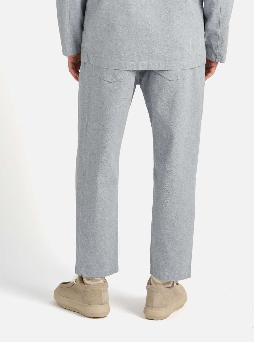 universal works hi water trouser indigo reworked jean cloth