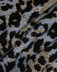 universal works account coat leopard flower wool blue