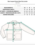 universal works club jacket leopard flower wool blue